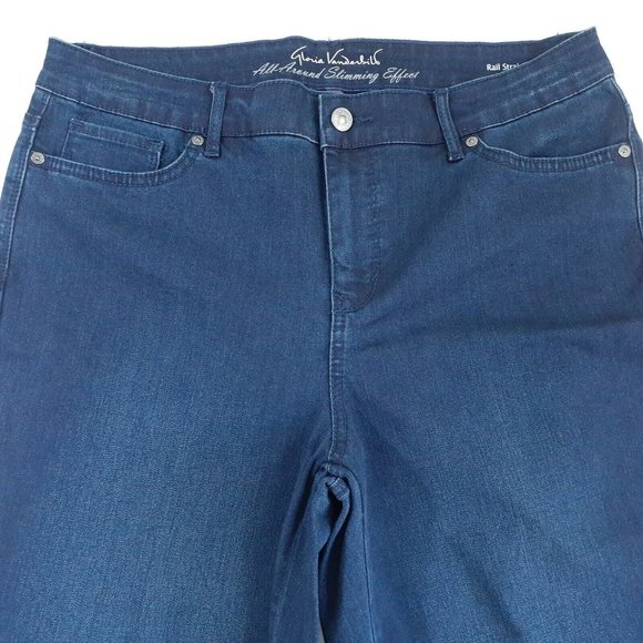 Gloria Vanderbilt Denim - Gloria Vanderbilt All-Around Slimming Effect Blue Boot Cut Jeans Size 10